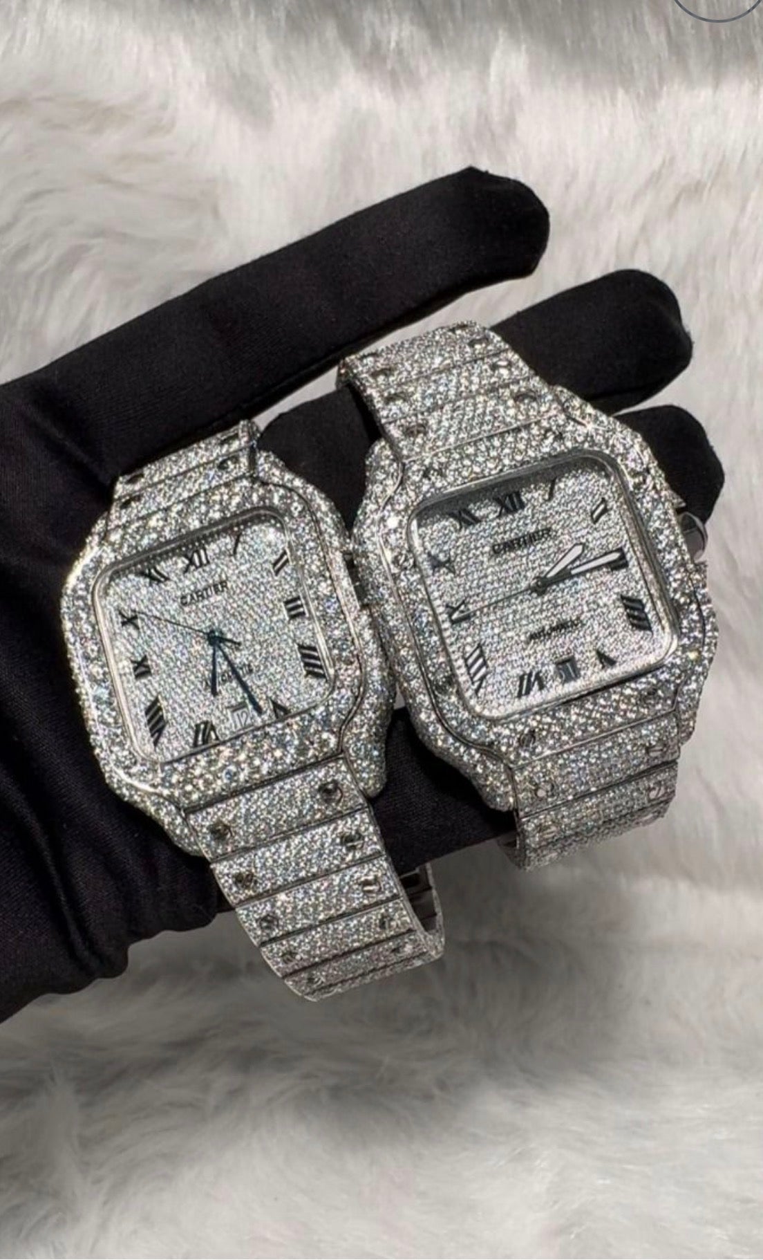 cartier moisinite watch